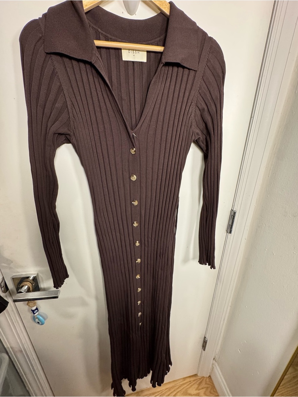 Dissh Rhodes Maxi dress in chocolate - size m - Picture 4 of 5